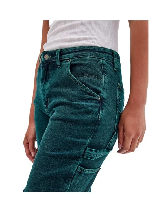 RARE Guess? Originals x Batman Green Denim Carpenter Jeans - Picture 4 of 12